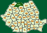 Map of Romania